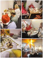 Bildcollage Weihnachtsfeier