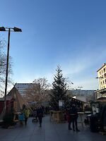 Szene vom finnischen Weihnachtsmarkt