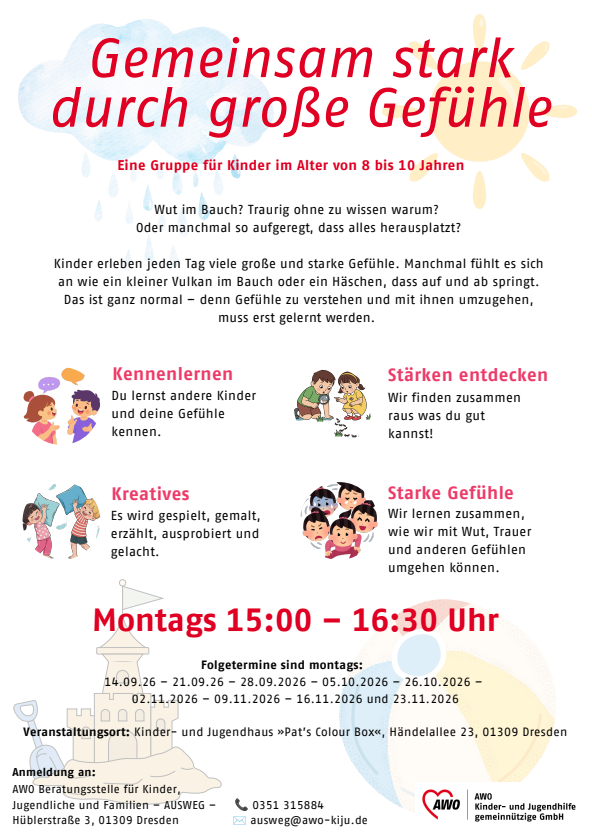 Angebot Gemeinsam stark durch große Gefühle